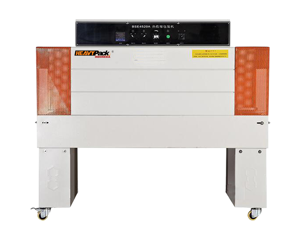 Mesin Automatic Film Shrink Pengemas Penyusut Plastik Buku / Majalah / Botol Lem / Kotak Susu / Kotak Handphone  BSE-4520A