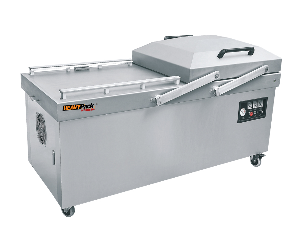 Mesin Vacuum Penyedot Udara Dalam Kemasan Atau Kedap Udara Double Chamber DZ820-2SA