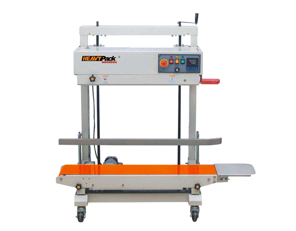 Mesin Band Sealer Besar PV Pengemas Produk Kering Kacang / Gula / Biji Kopi / Permen Vertical FR-1100PV