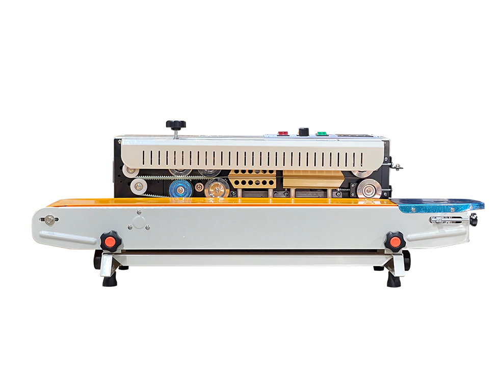 Mesin Continuous Band Sealer Pengemas Biji Kopi / Kacang / Snack / Oleh-oleh FR-900AH