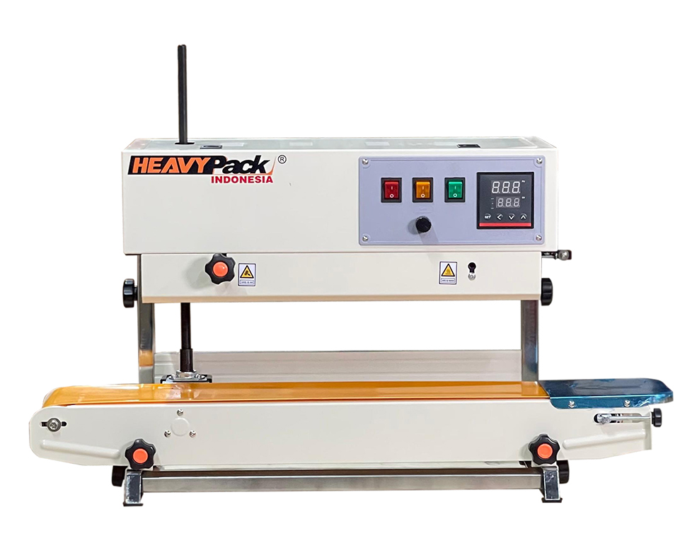 Mesin Band Sealer Pengemas Produk Kering Dan Basah Kacang / Gula / Biji Kopi / Permen / Sabun Cair Vertical FR-900AV