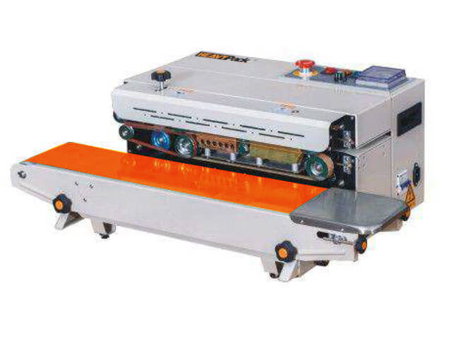 Mesin Band Sealer Besar PL Pengemas Produk Kering Kacang / Gula / Biji Kopi / Permen Horizontal FR-900L