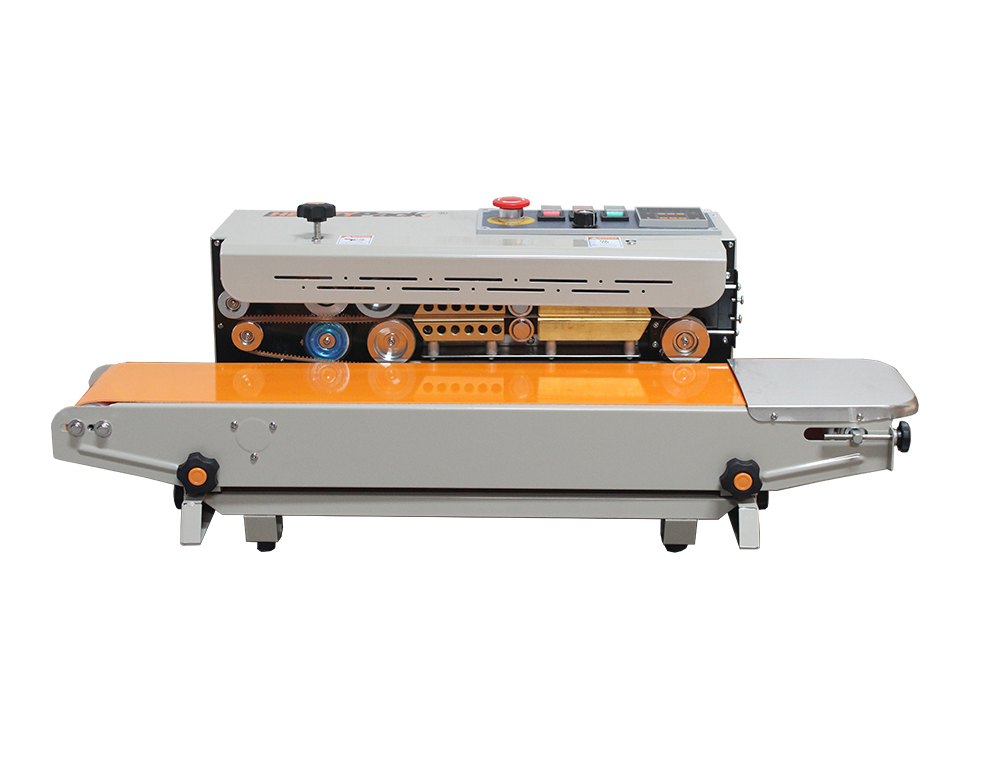 Mesin Continuous Band Sealer Pengemas Biji Kopi / Kacang / Snack / Oleh-oleh FR-900PH