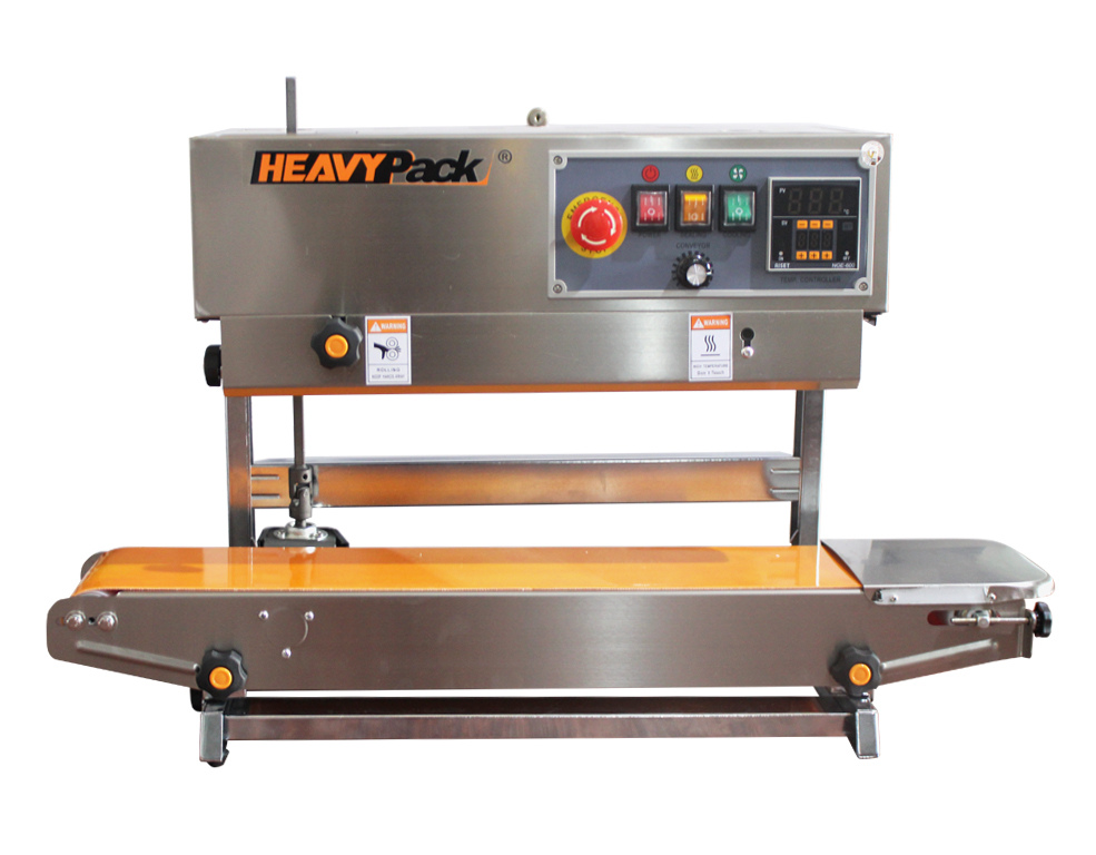 Mesin Band Sealer PV Pengemas Produk Kering Kacang / Gula / Biji Kopi / Permen Vertical FR-900SV