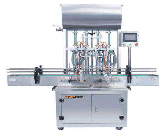 Mesin Pengisi Cairan Otomatis Dengan 4 Lubang Nozzle Susu / Syrup / Saus / Mayonaise Dll GT-4