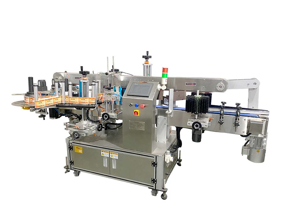 Mesin Pemasangan 2 Sisi Label Lem / Syrup / Sambal / Bir / Oli Secara Otomatis KLYP-3510