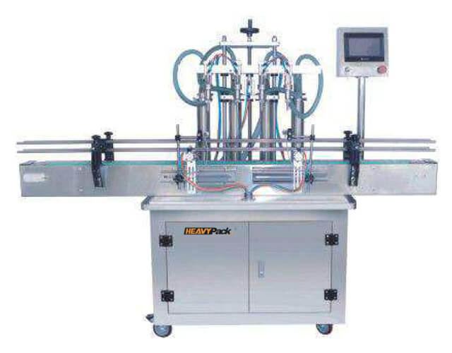 Mesin Pengisi Cairan Otomatis Dengan 4 Lubang Nozzle Susu / Syrup / Saus / Mayonaise Dll ZY-4